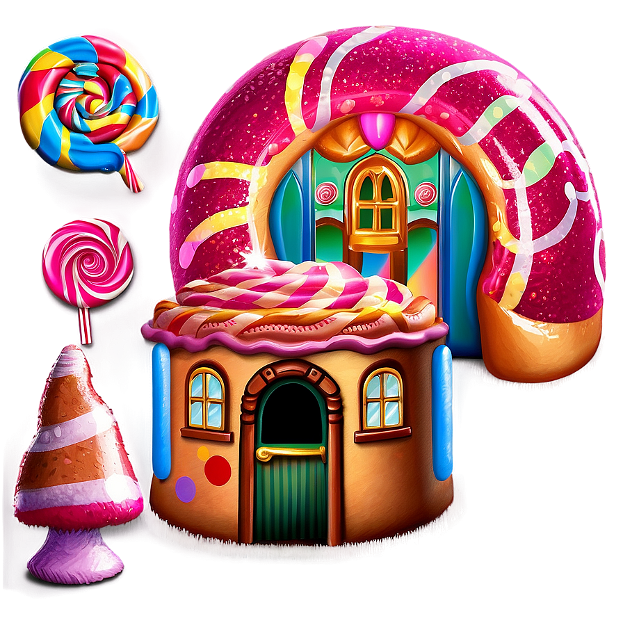 Enchanted Candy Land Setting Png 32 PNG