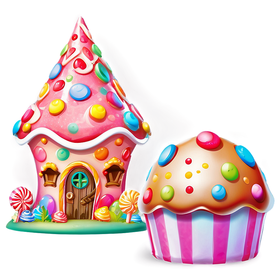 Enchanted Candy Land Setting Png Ano90 PNG