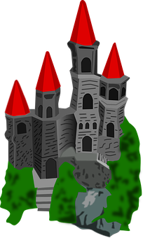Enchanted Castle Illustration PNG