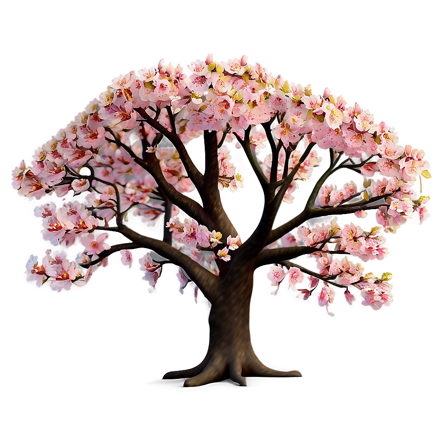 Enchanted Cherry Blossom Tree Png 05242024 PNG