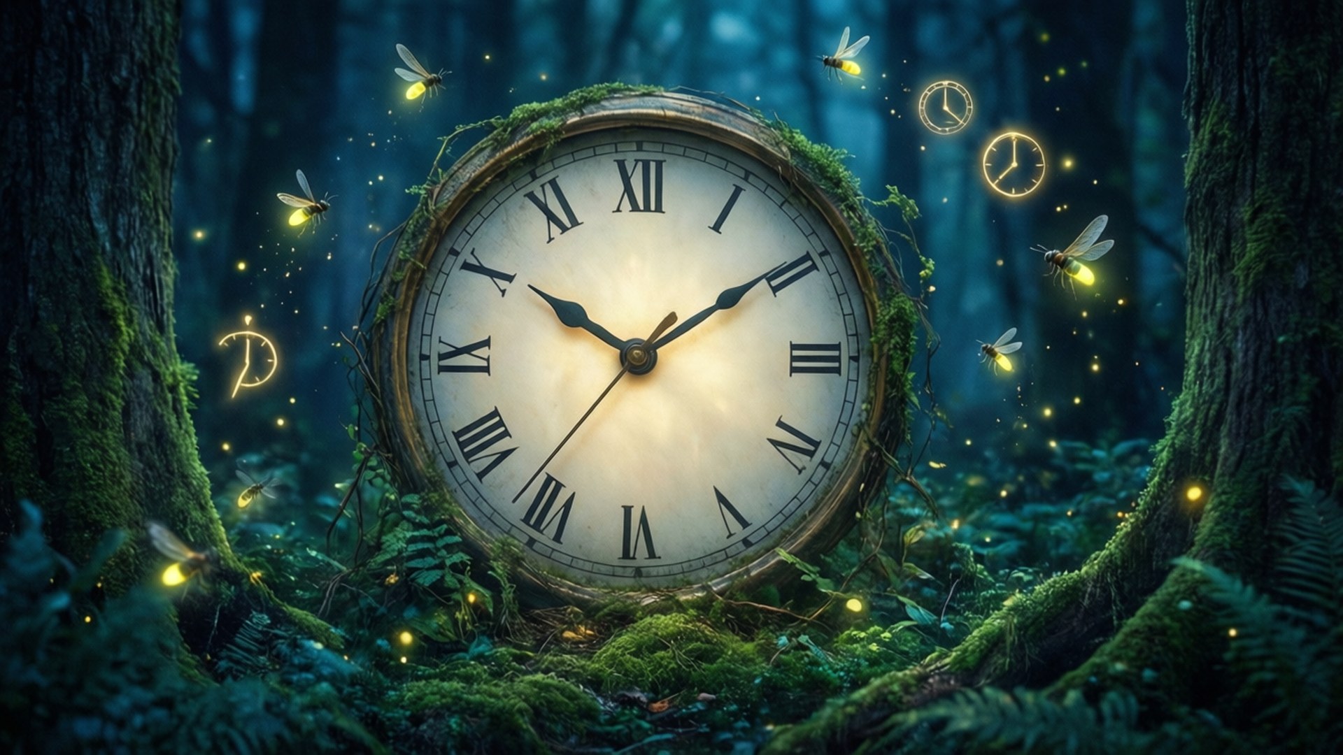 Verzauberte Uhr Wallpaper