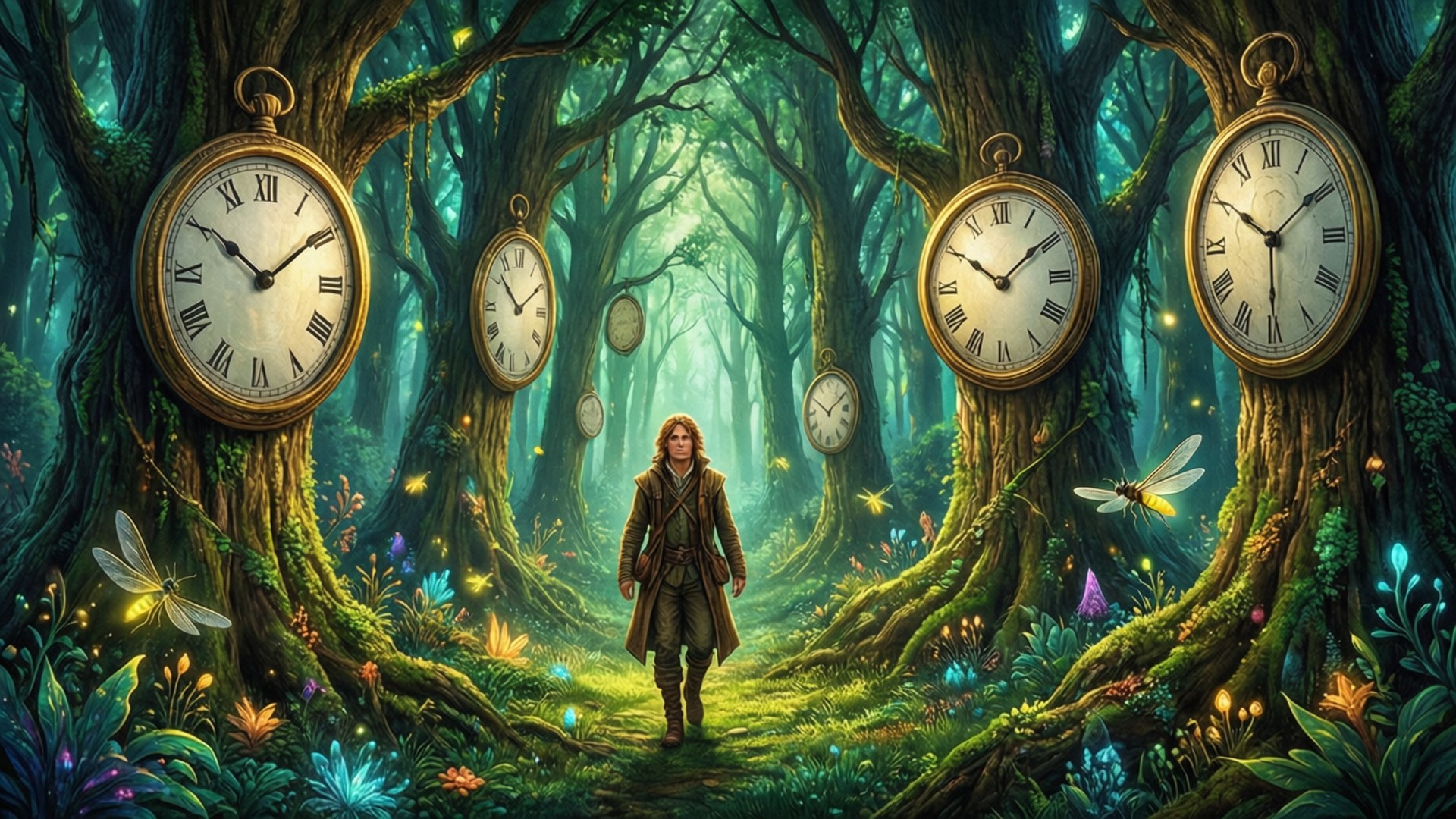 Fortryllet Ure Skov Wallpapers