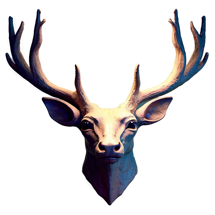 Enchanted Deer Head Fairy Tale Png 06212024 PNG