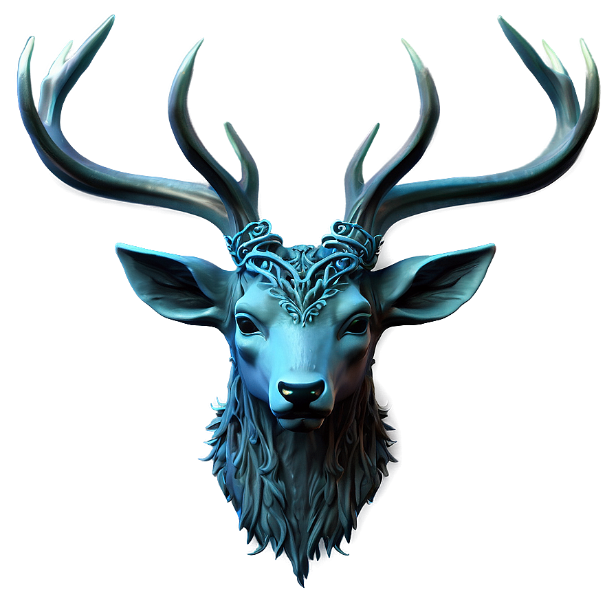 Enchanted Deer Head Fairy Tale Png Nua PNG