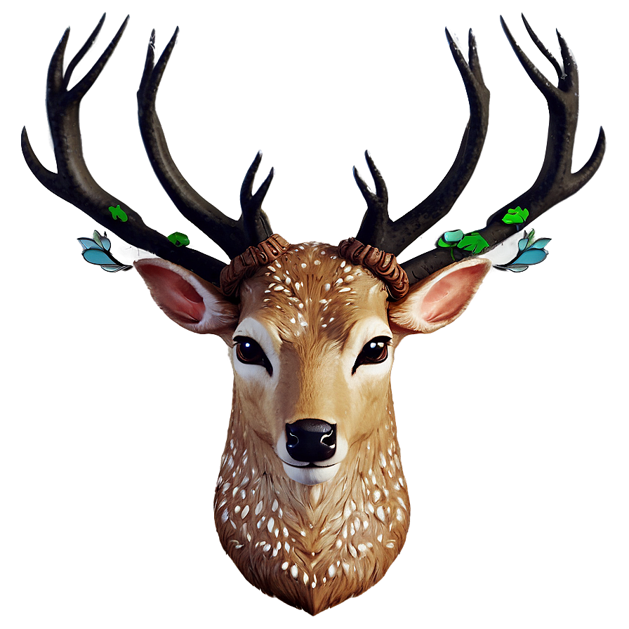 Enchanted Deer Head Fairy Tale Png Rih88 PNG