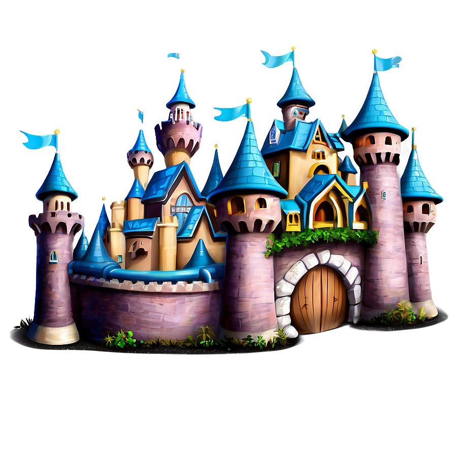 Enchanted Disney Castle Artwork Png Jei73 PNG