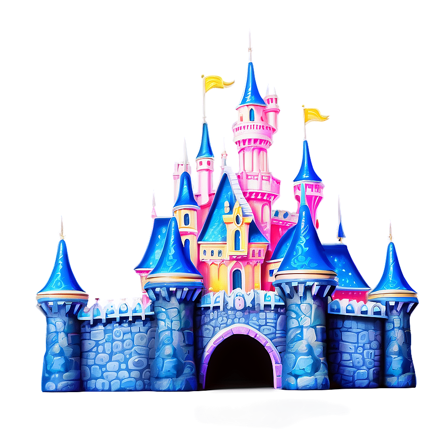 Enchanted Disney Castle Artwork Png Jym PNG