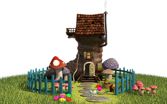 Enchanted Easter Fantasy House.jpg PNG
