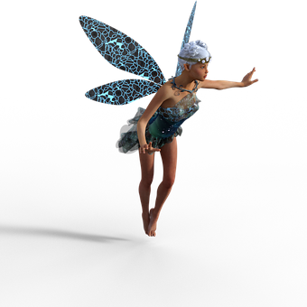 Enchanted Fairy Figure Floating PNG