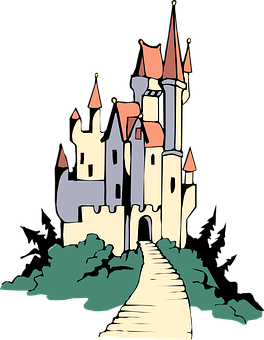 Enchanted Fairytale Castle PNG