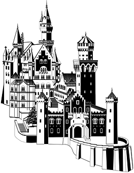 Enchanted_ Fairytale_ Castle_ Vector PNG