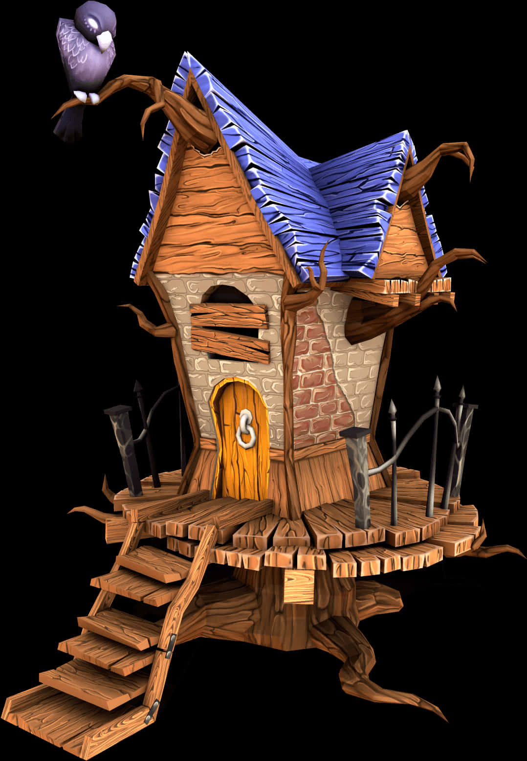 Enchanted Fantasy Treehouse PNG