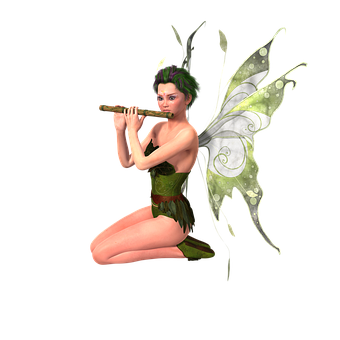Enchanted_ Flute_ Player_ Fairy PNG