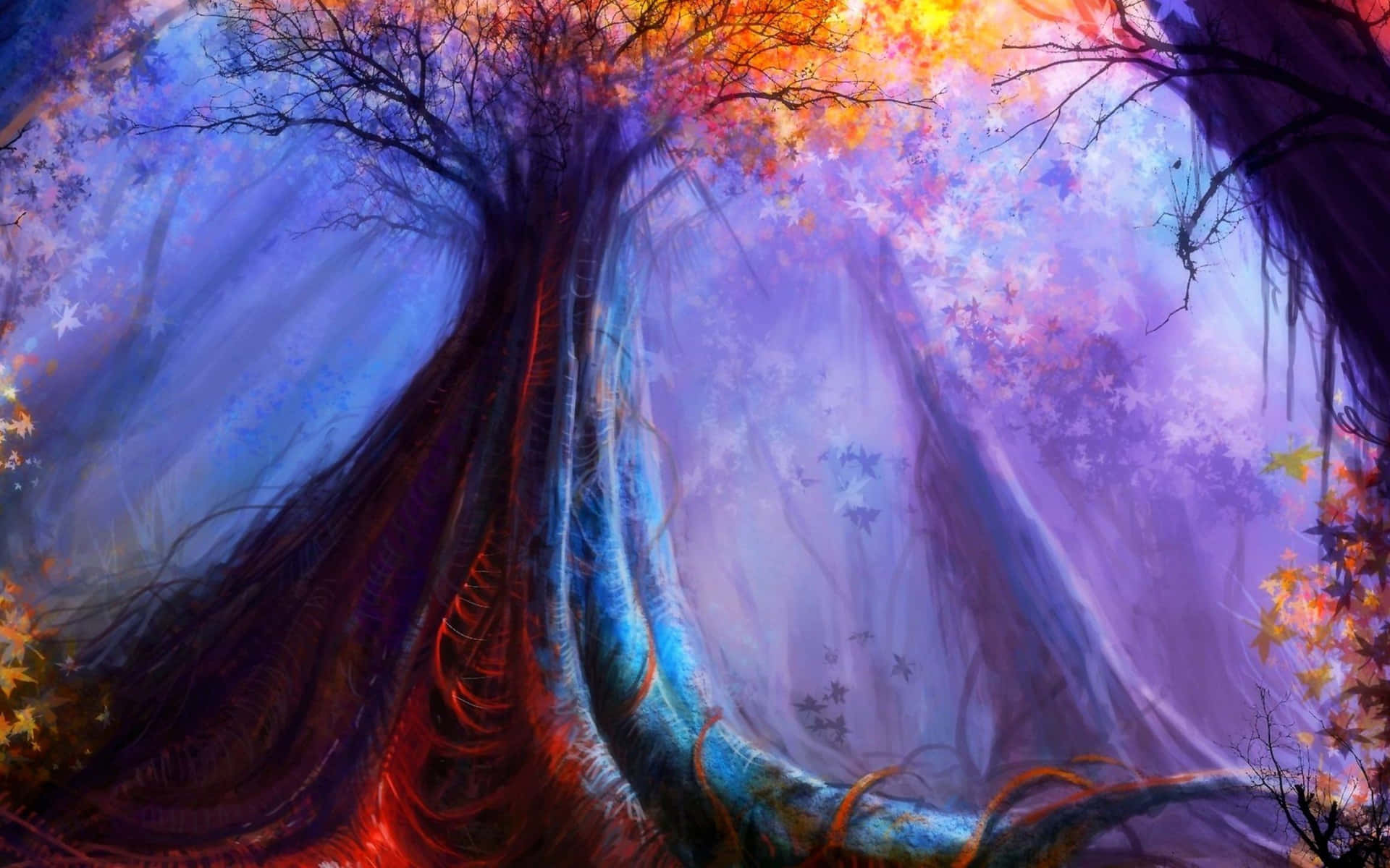 Enchanted Forest Abstract Art.jpg Wallpaper