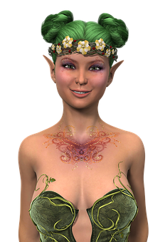 Enchanted_ Forest_ Elf_ Portrait PNG