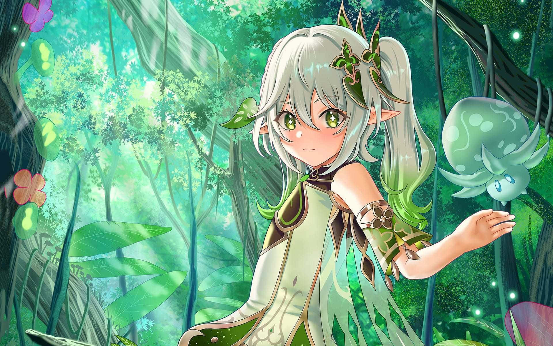 Enchanted Forest Elfand Mystical Creature Wallpaper
