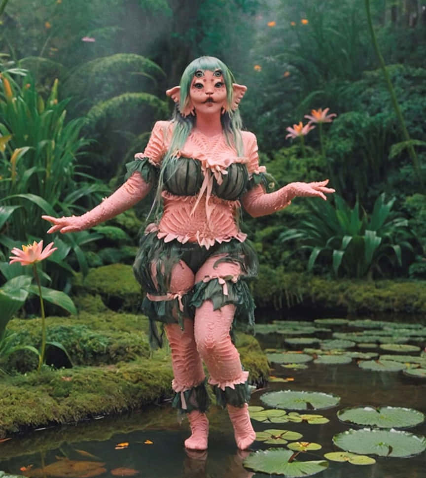 Enchanted_ Forest_ Faerie_ Costume Wallpaper