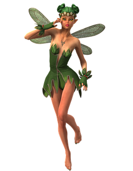 Enchanted Forest Fairy Illustration PNG