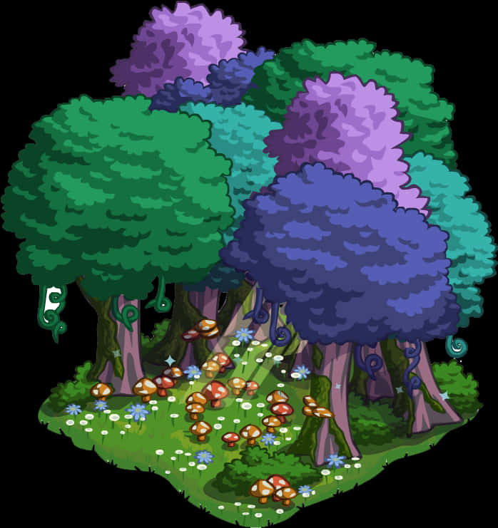 Enchanted Forest Glade PNG