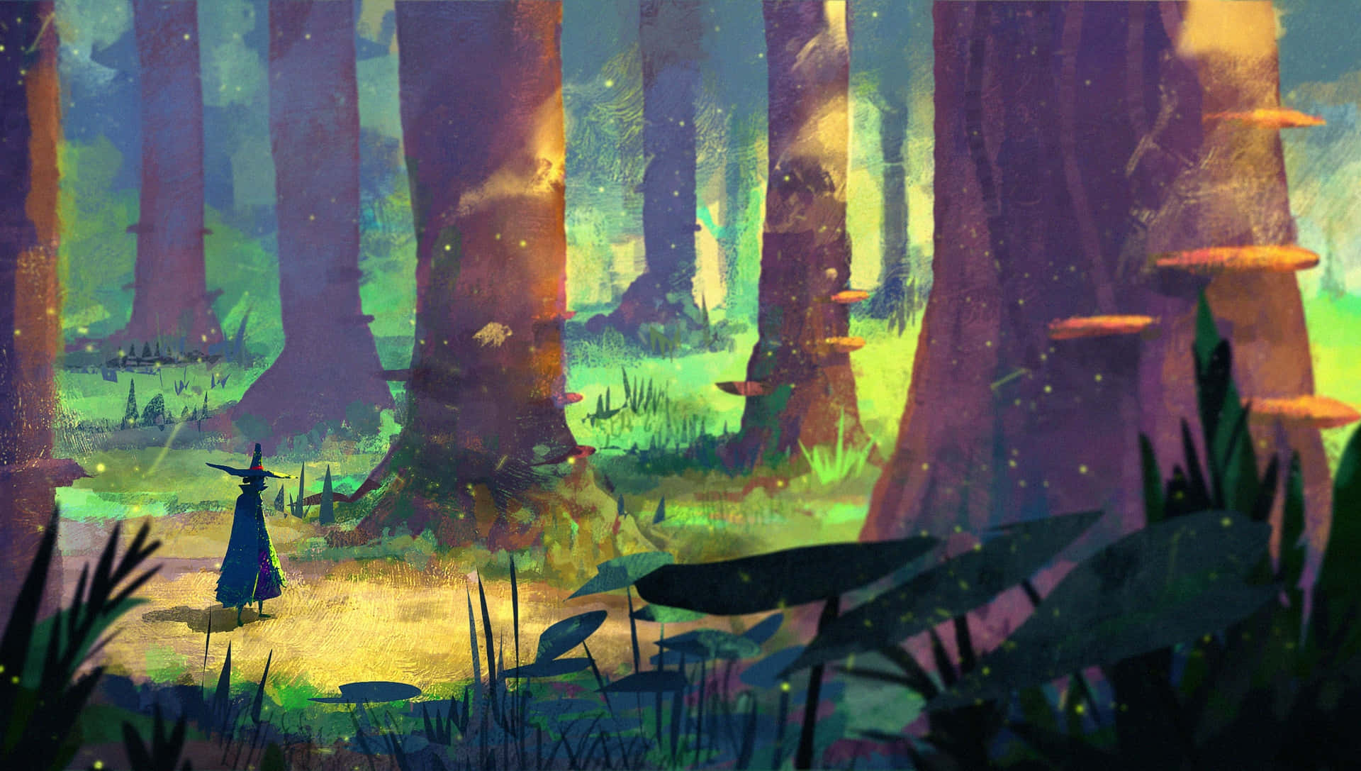 Enchanted_ Forest_ Green_ Witch_ Aesthetic.jpg Wallpaper