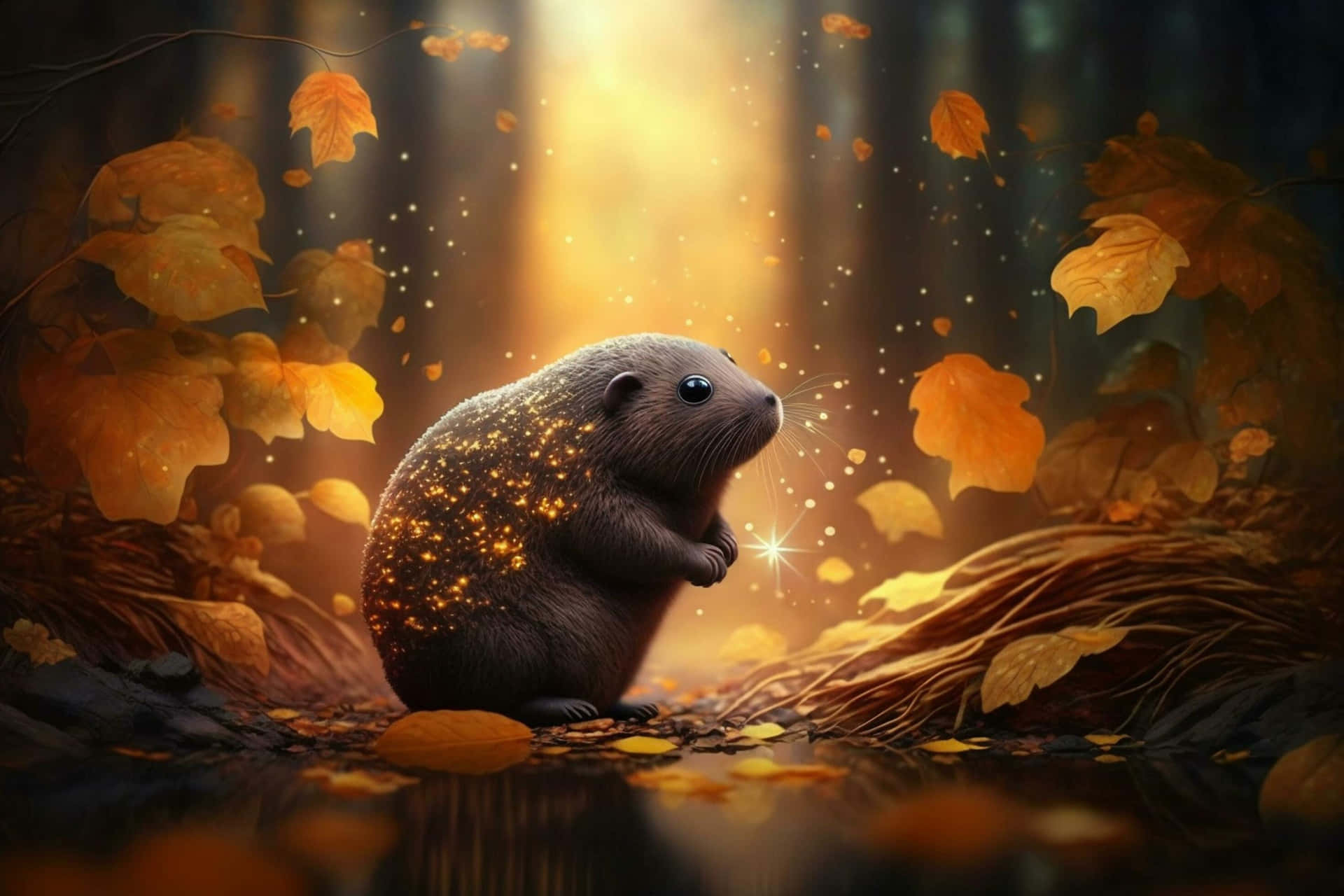 Enchanted Forest Mole Wallpaper