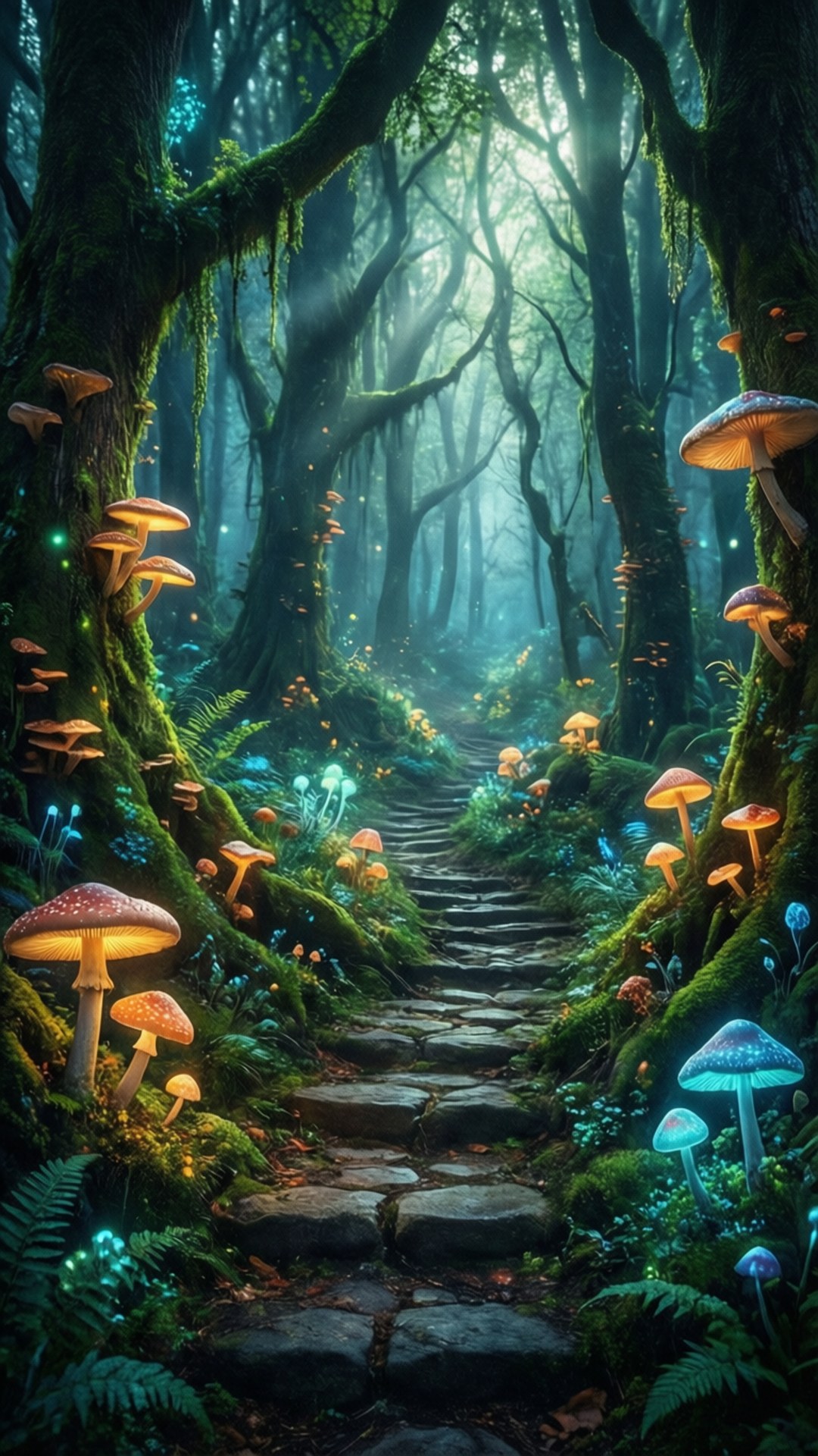 Chemin de la Forêt Enchantée Fonds d'écran