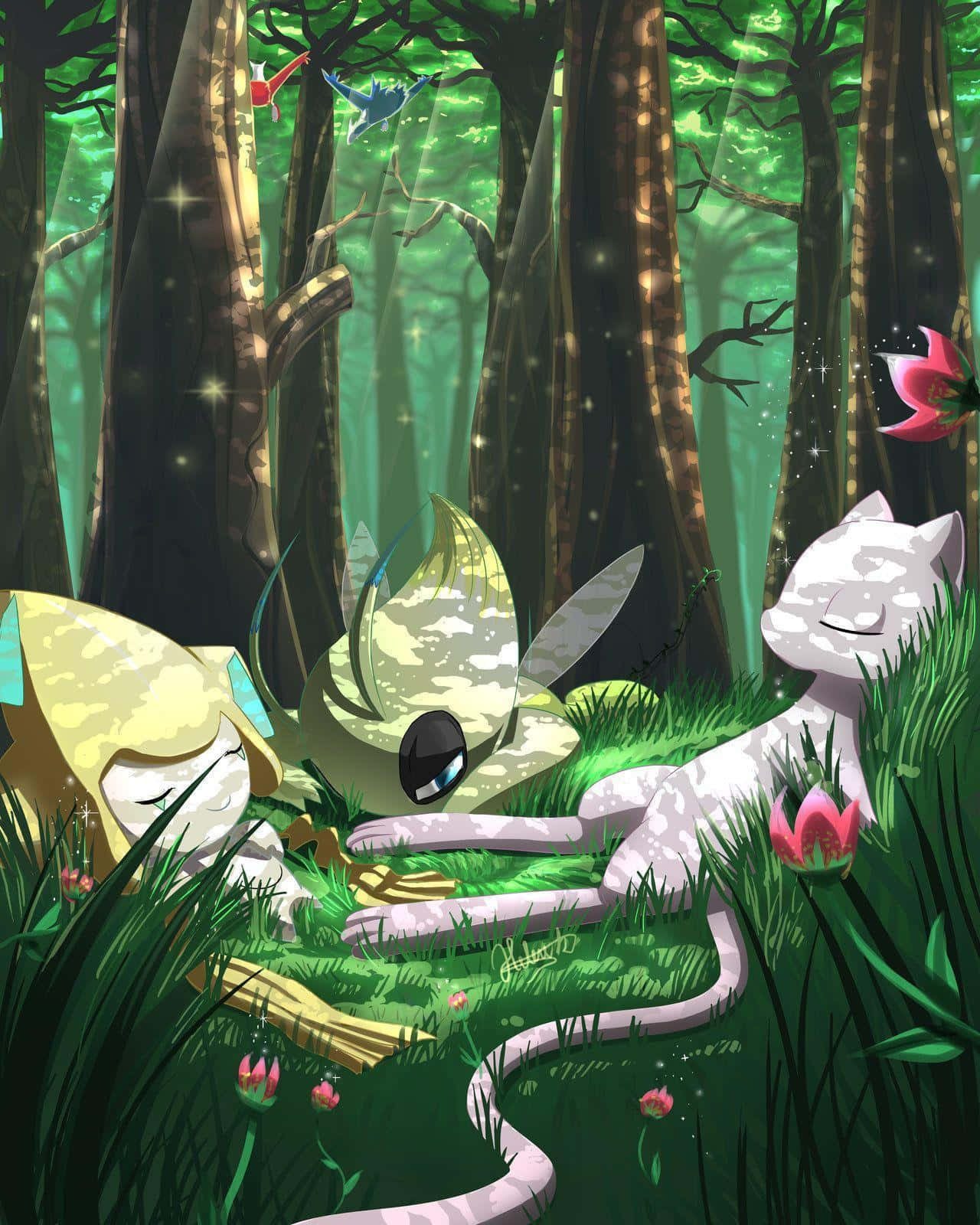 Enchanted Forest Pokemon Gathering Wallpaper