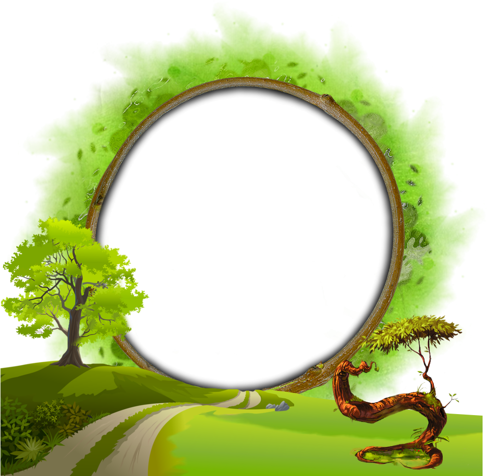 Enchanted Forest Portal Frame PNG