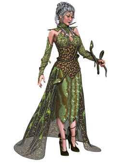 Enchanted Forest Queen Character PNG
