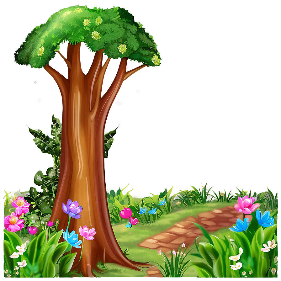 Enchanted Forest Scene Png 05032024 PNG