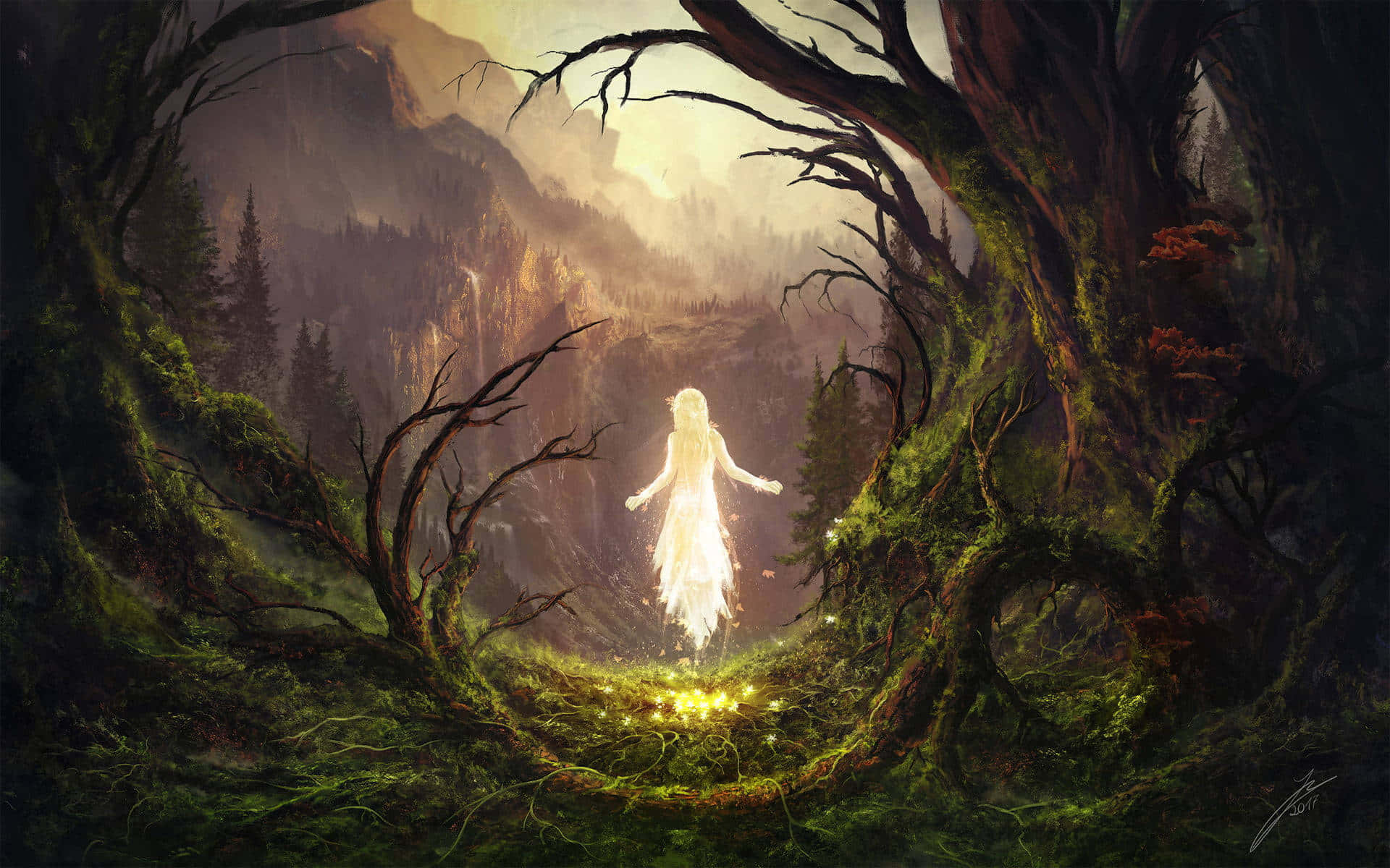 Enchanted Forest Spirit Wallpaper