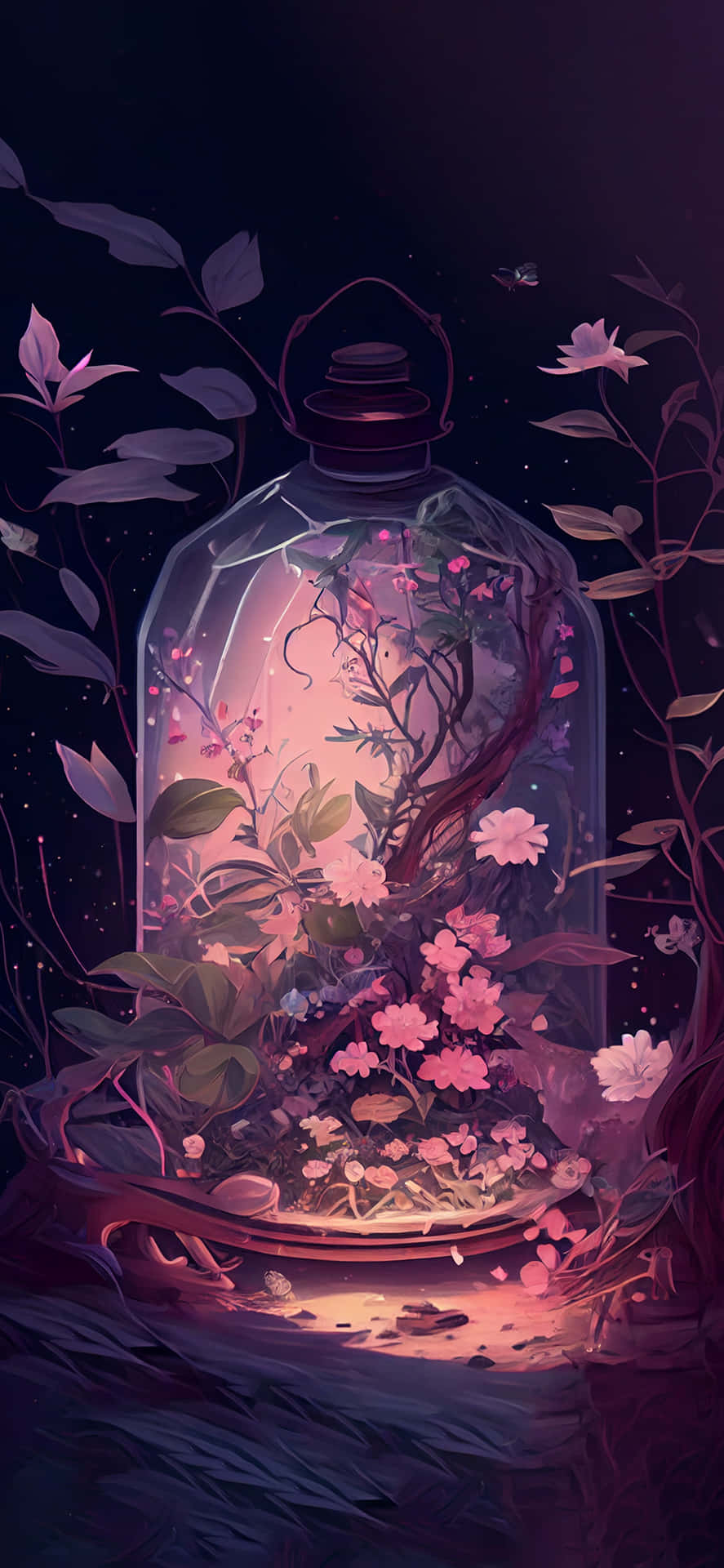 Enchanted_ Forest_ Terrarium Wallpaper