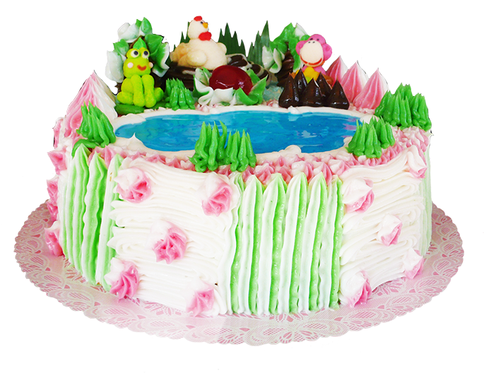 Enchanted Forest Themed Cake PNG