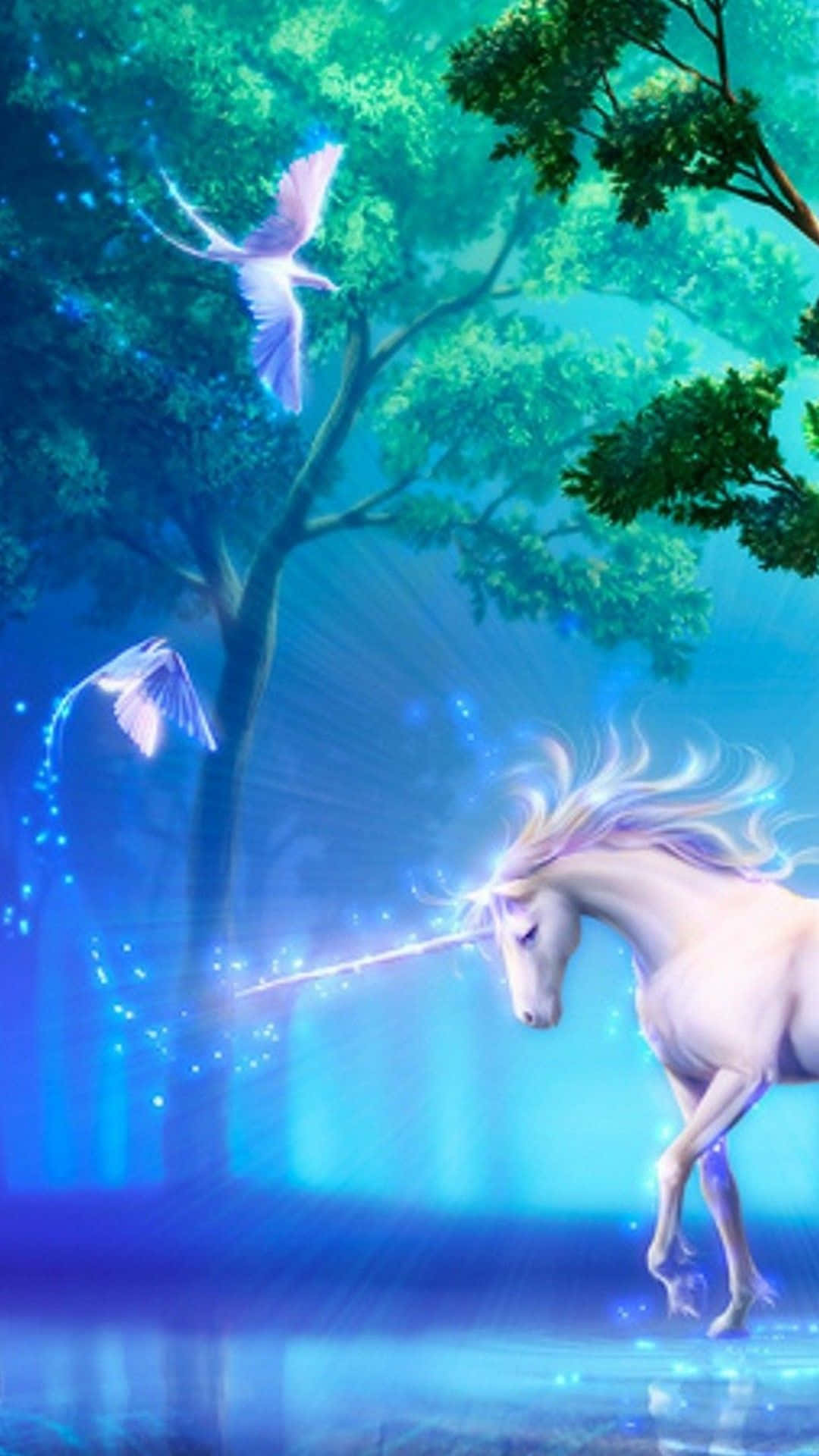 Enchanted Forest Unicorn Wallpaper
