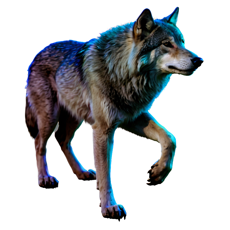Enchanted Forest Wolf Png 05032024 PNG
