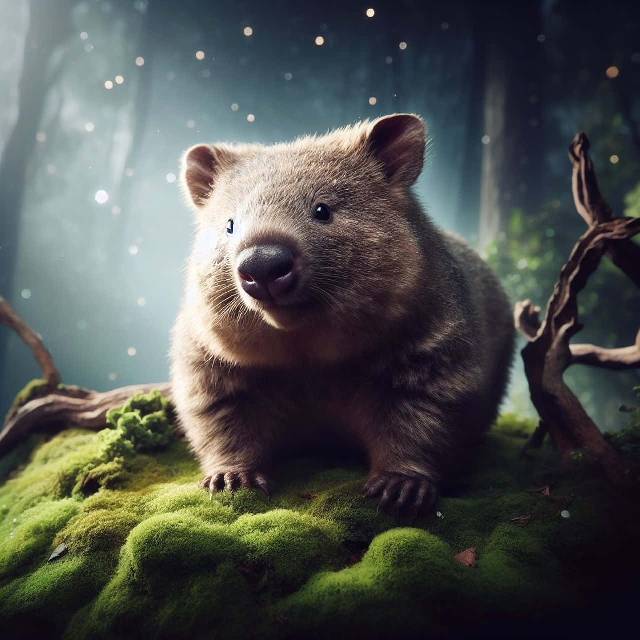 Download Enchanted Forest Wombat Wallpaper | Wallpapers.com