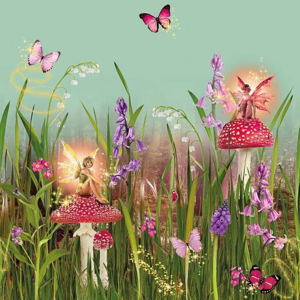 Enchanted Garden - A Mystical World of Nature Wallpaper