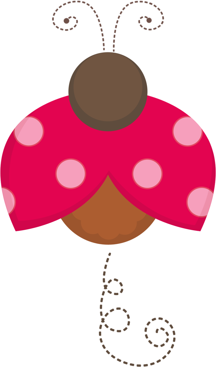 Enchanted Garden Ladybug Graphic PNG