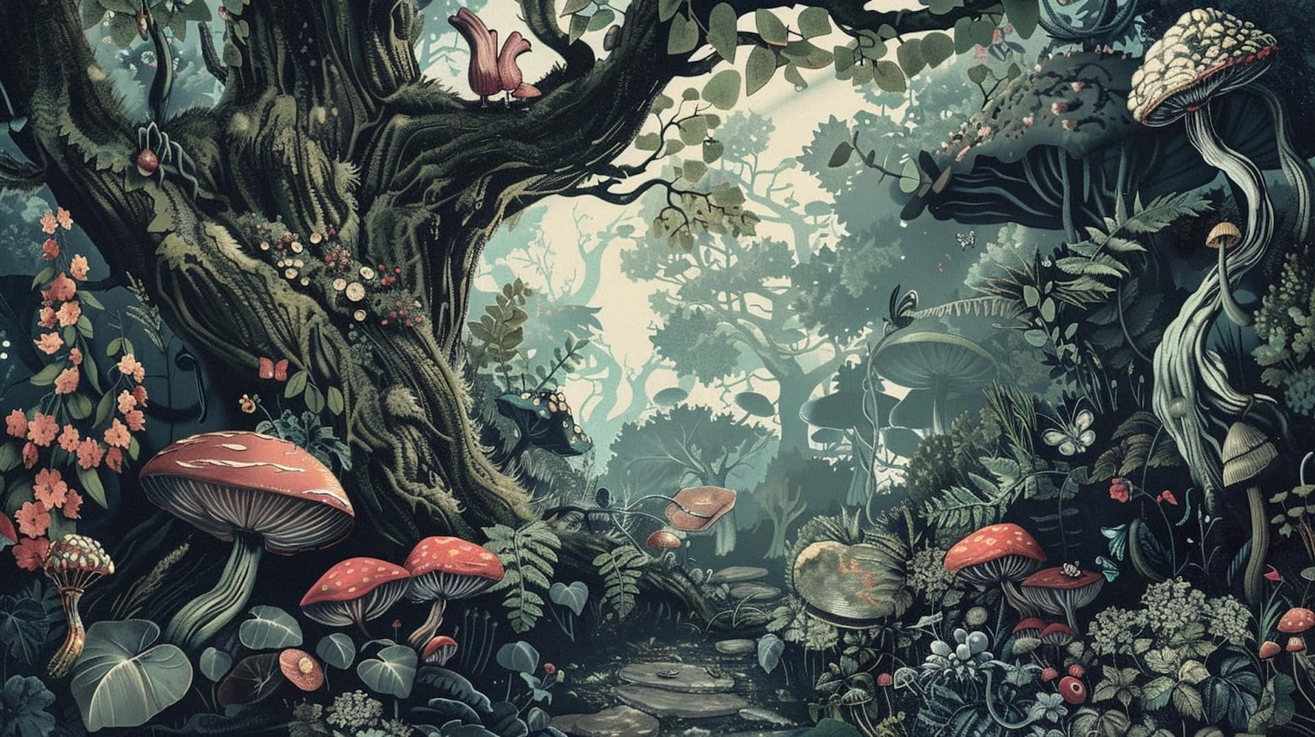 Enchanted_ Goblincore_ Forest_ Scene.jpg Wallpaper