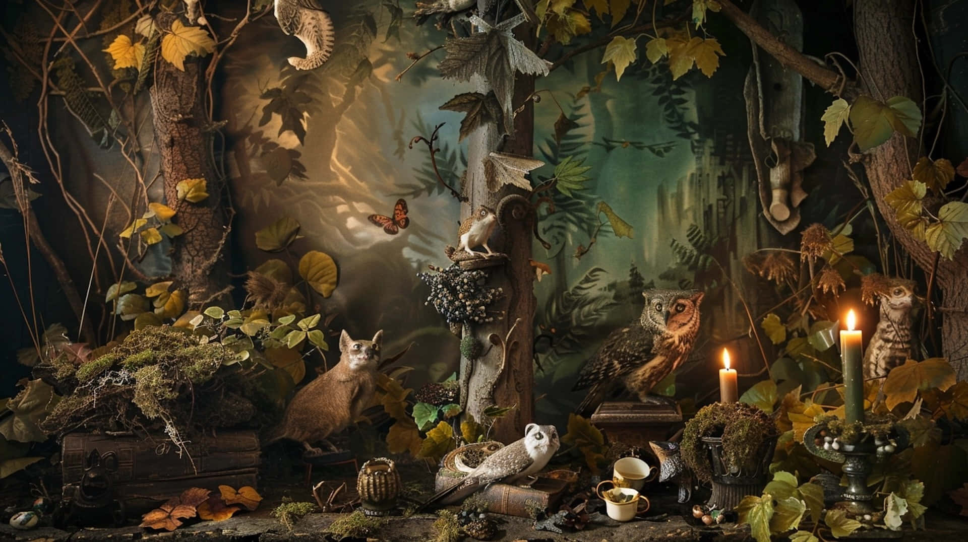 Enchanted_ Goblincore_ Forest_ Scene Wallpaper