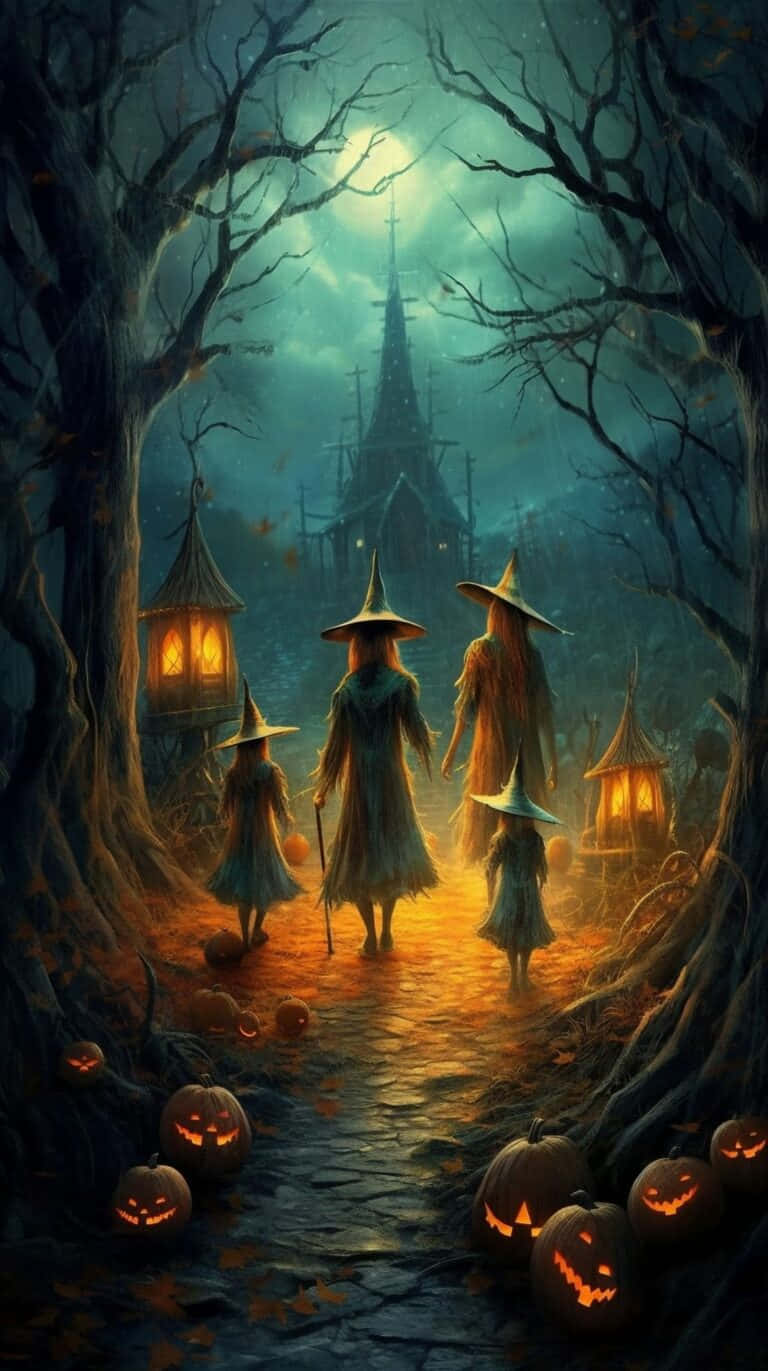 Enchanted_ Halloween_ Witches_ Path.jpg Wallpaper
