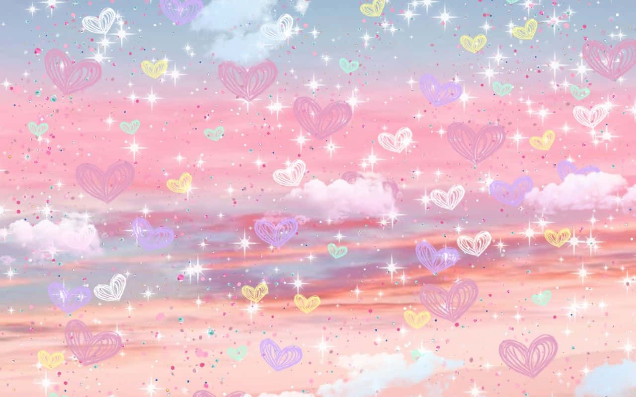 Enchanted Hearts Sky Wallpaper