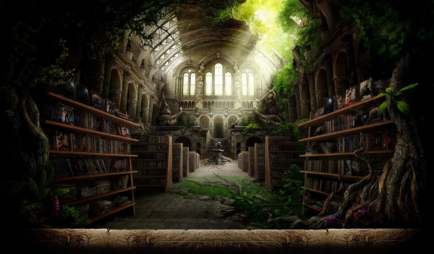 Enchanted Library Ruins.jpg Wallpaper