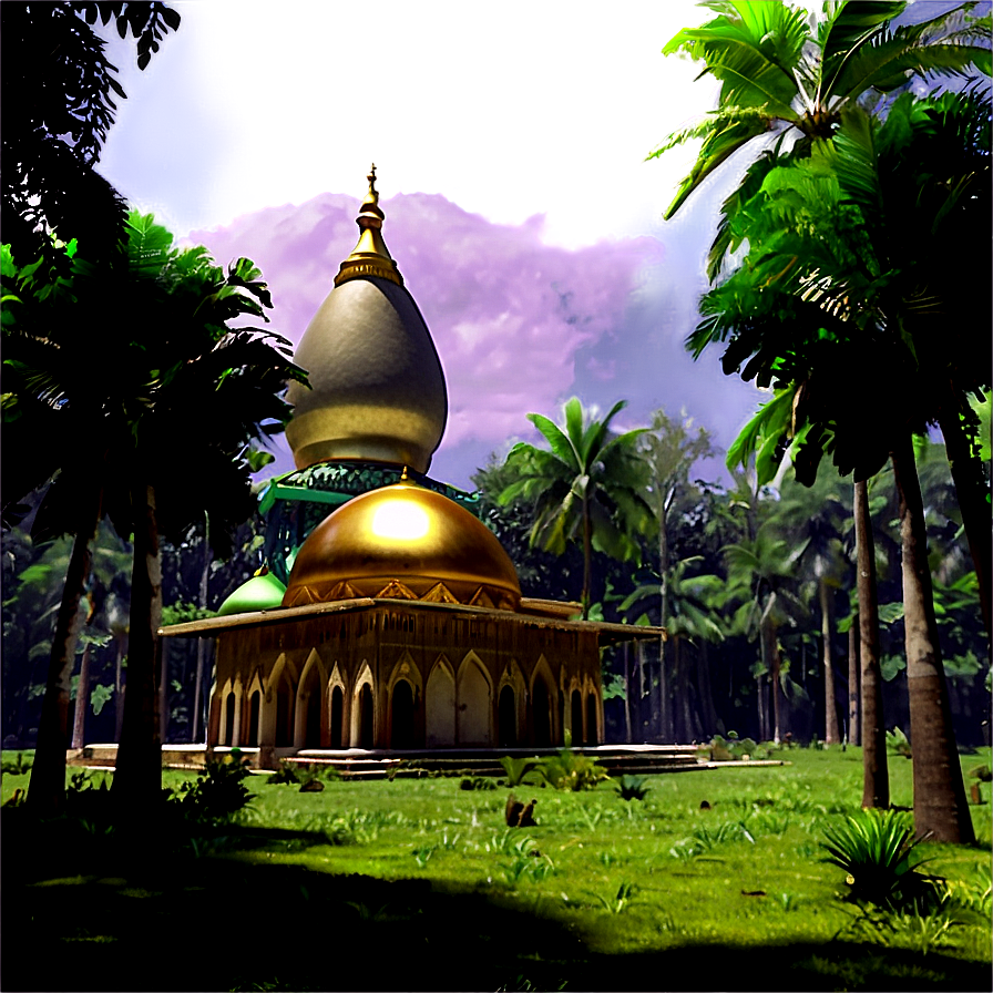 Enchanted Mosque In Forest Png 06252024 PNG