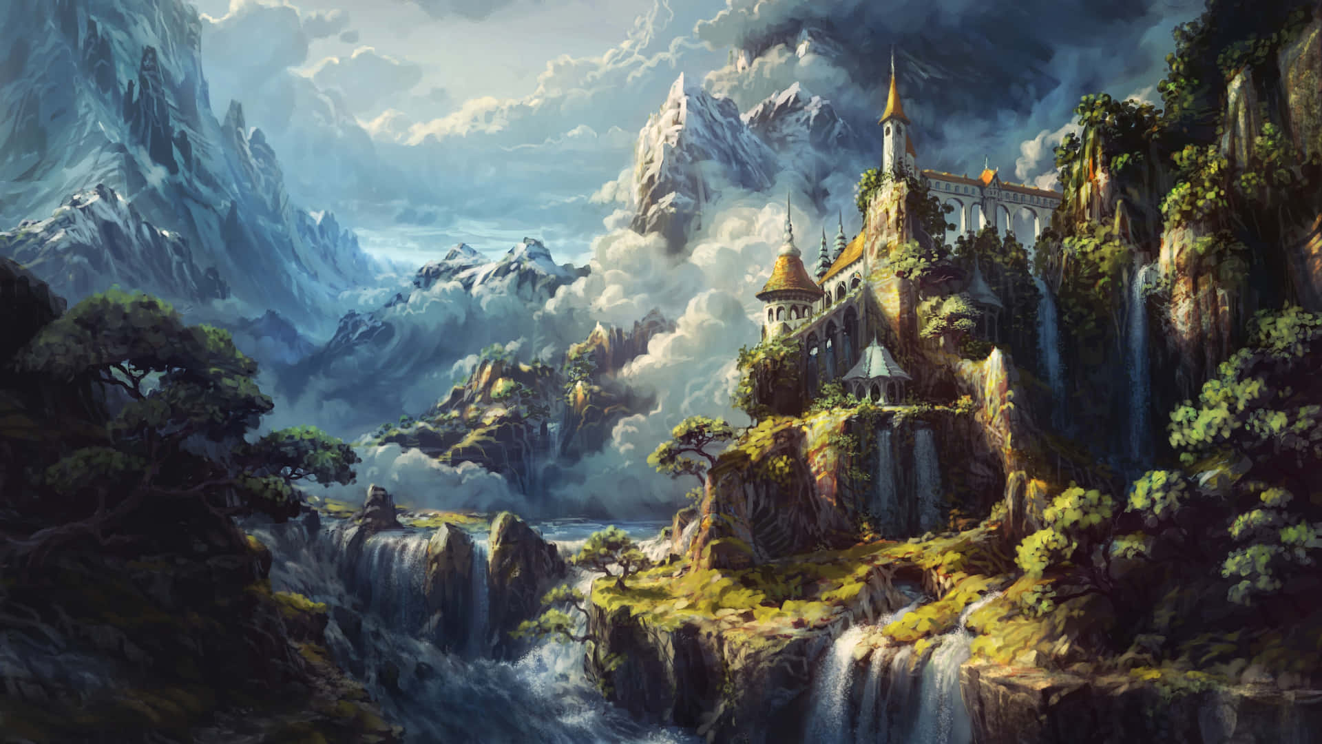 Enchanted Mountain Castle.jpg Wallpaper