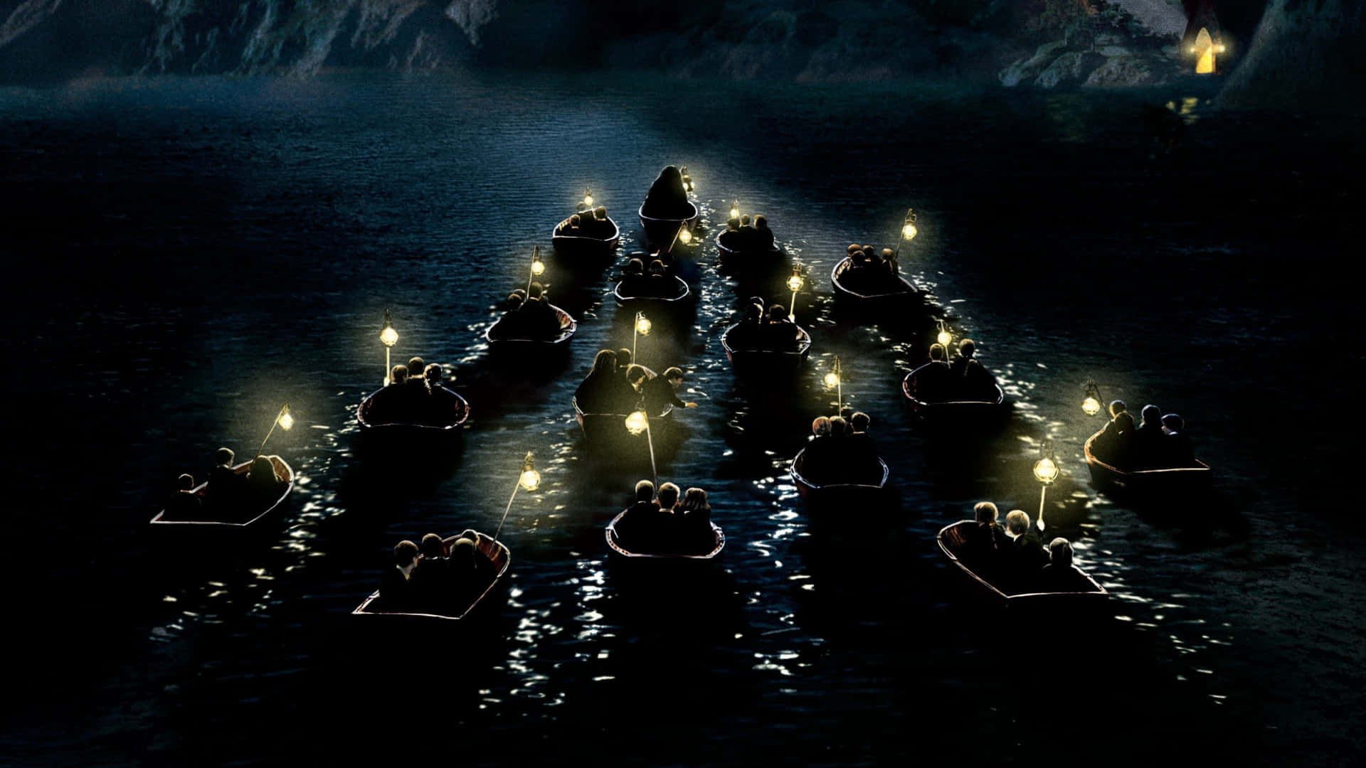 Enchanted_ Nighttime_ Flotilla Wallpaper