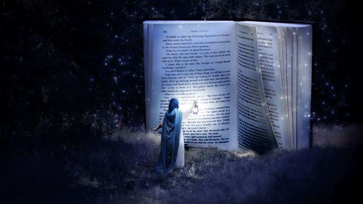 Enchanted_ Nighttime_ Reading Wallpaper