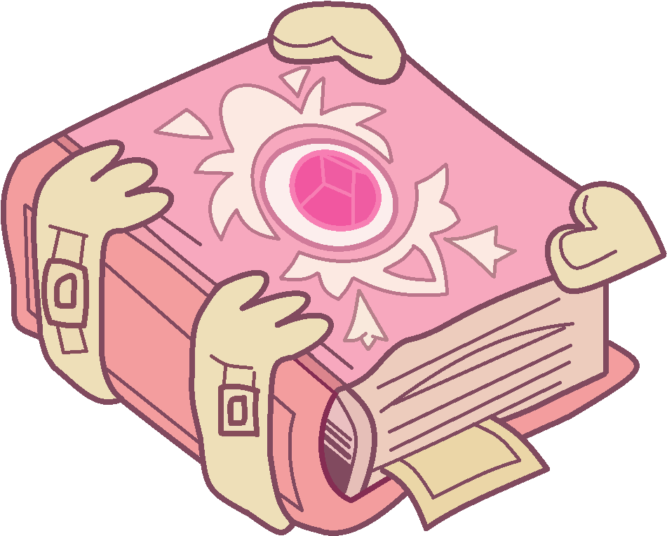 Enchanted Pink Book Magic Sparkle PNG