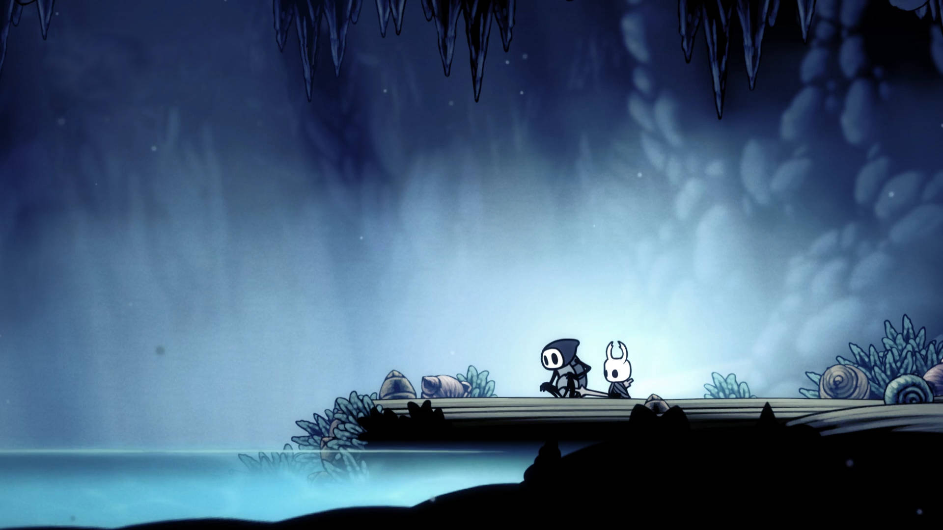 Traverse the Enchanted Place in Hollow Knight Wallpaper