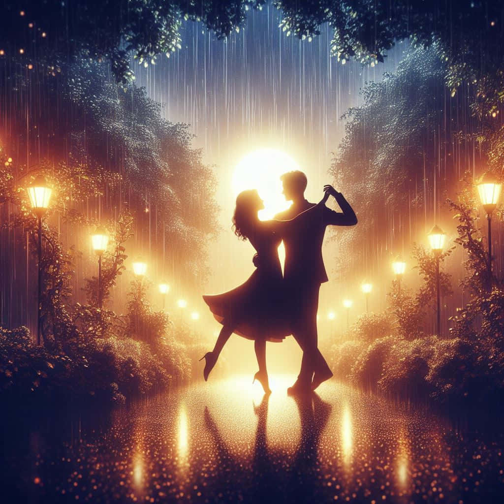 Enchanted Rain Dance Wallpaper